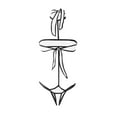 thumbnail image 3 of Trajes de baño de una pieza para mujer Traje de baño con estampado diario para mujer Traje de baño conservador de cuerpo unido Conjunto de dos piezas con falda de playa estampada, 3 of 3