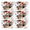 thumbnail image 2 of MKHERT American Staffordshire Terrier Dog in Tree in A Year's Dress Placemats Table Mats for Dining Room Kitchen Table Decoration 12x18 inch,Set of 6, 2 of 4