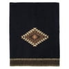 Mojave Embroidered Bath Towel - Black