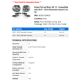 thumbnail image 2 of Brake Pad and Rotor Kit 12 - Compatible with 2010 - 2015 Chevy Camaro 3.6L V6 2011 2012 2013 2014, 2 of 2