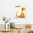 thumbnail image 2 of Nawypu Watercolor Dinosaur Wall Art Print- Inspirational Quote Animal Canvas Print -Woodland Poster for Playroom or Nursery Boy Room Decor-16x20in, 2 of 4