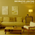 thumbnail image 7 of Luxrite E12 LED Filament Yellow Light Bulbs, 4.5W=40W, Colored Glass Candelabra Bulb, UL, E12, Decoration, Party 6 Pack, 7 of 7
