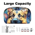 thumbnail image 3 of Shepherd Dog Hard Drive Bag Travel Organizer Phone Charger Organizer Small Electronics Travel Organizer Waterproof Oxford Fabric 5.9x9.44x3.14 in, 3 of 6