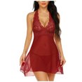 thumbnail image 1 of Conjunto de lencería sexy Gibobby Vino XL, 1 of 5