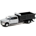 thumbnail image 2 of Greenlight 1/64 2018 Ram 3500 Landscaper Dump Truck, Silver, Dually Drivers Series 8 46080-E, 2 of 3