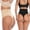 black+beige, variant on Shape-wear Thong Tummy Shaper Panty Seamless Underwear Waist Trainer Girdle Shapewear,BLACK,M