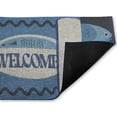 thumbnail image 2 of Welcome Coastal Tuna Outdoor Door Mat, design by Lil' Rue, 18"x30", 2 of 9