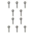 thumbnail image 1 of Greeniant 50 Uds tornillo giratorio Pop Up Peg soporte de pellets pequeños Clips giratorios de pesca de carpa con anillo rodante Terminal de Sin anillo 10Conjunto, 1 of 6