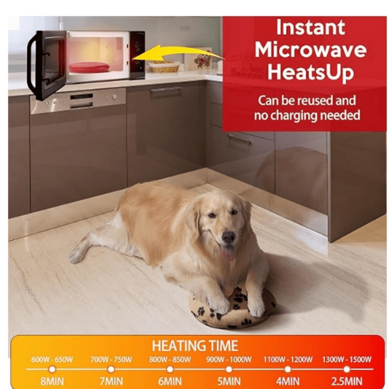 Original Pet Heating Pad Microwave, Snuggle Warming Safe Outdoor