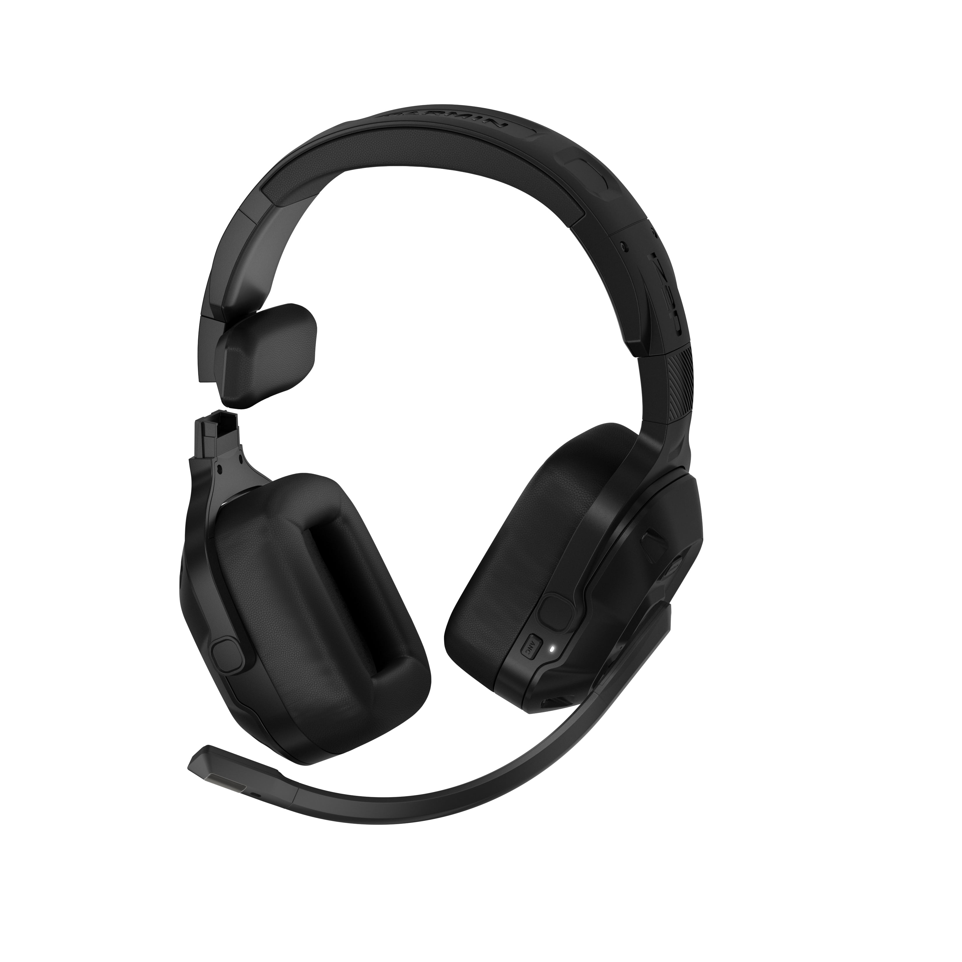 Garmin dēzl™ Headset 210, 2-in-1 Premium Trucking Headset, Active Noise Cancellation, Long Battery Life, 60 Hours of Talk Time, Built-in LED Flashlight, Convertible Design