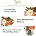thumbnail image 2 of Nearly Natural Peony Artificial Flower Arrangement, Multicolor, 2 of 10