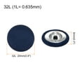 thumbnail image 2 of 10pcs 32L Fabric Cloth Covered Button 20mm Round Metal Shank Sewing Buttons for Suits Blouses Sweaters, Dark Blue, 2 of 5