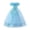 Sky Blue, variant on WRKEKC Girls Floral Dress Sleeveless One Shoulder Sequin Sparkle Tulle Wedding Pageant Gown Breathable for 7-13 Years