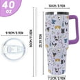 thumbnail image 4 of 40oz Vet Tech Tumbler with Handle & Straw - Insulated Coffee Mug, Great Gift for Veterinarians, Vet Nurses, Vet Techs - Vet Appreciation, Nurses Week, Graduation, 4 of 6