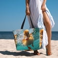 thumbnail image 6 of Kdxio Underwater Swimming Duck for Beach Bag for Women Large Beach Tote Bag Waterproof Sandproof Swim Bag with Zipper Pockets Beach Vacation Travel, 6 of 7