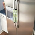 thumbnail image 2 of Xoenoiee 6 PCS Refrigerator Door Handle Covers Anti-skid Kitchen Appliance Decor Fridge Dishwasher Oven Handle Gloves Keep Off Fingerprints Oil Stain Food Spot, Green Leaf, 2 of 5