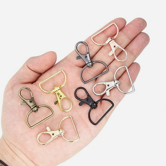 WHAMVOX  35 Pcs Lanyard Clasp Swivel Rings Carabiner Clip Backpack Purse Purses