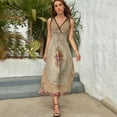 thumbnail image 5 of Antique Rose Floral French Aubusson Rug Print Sleeveless Dress sexy dress for women fairy dress, 5 of 6