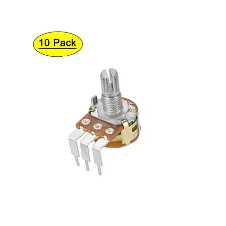 

Uxcell WH148 Potentiometer with Switch 50K Ohm Variable Resistors Single Turn 10 packs