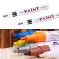 thumbnail image 3 of Waterproof Permanent Paint Marker for Car Tire and Wheel Touch-Up, White, 1 Piece, 3 of 10