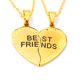 thumbnail image 2 of 2 Cadenas Con Dije Corazon Best Friends Color Dorado Genérico Best Friend, 2 of 3