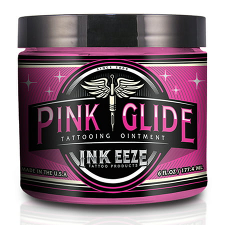 INK-EEZE Tattoo Products Pink Glide Tattoo Ointment 6 (What's The Best Ointment For Tattoos)