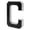 A013- Style M, variant on Solar Powered Outdoor Lighted House Number C - LED Illuminated Address Sign, Weather-Resistant, Easy Installation - for Home, Yard, Patio, Garden, Apartment, Villa