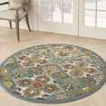 thumbnail image 6 of Nourison Allur Persian Turquoise/Ivory 5'3" x round Area Rug (5 Round), 6 of 9
