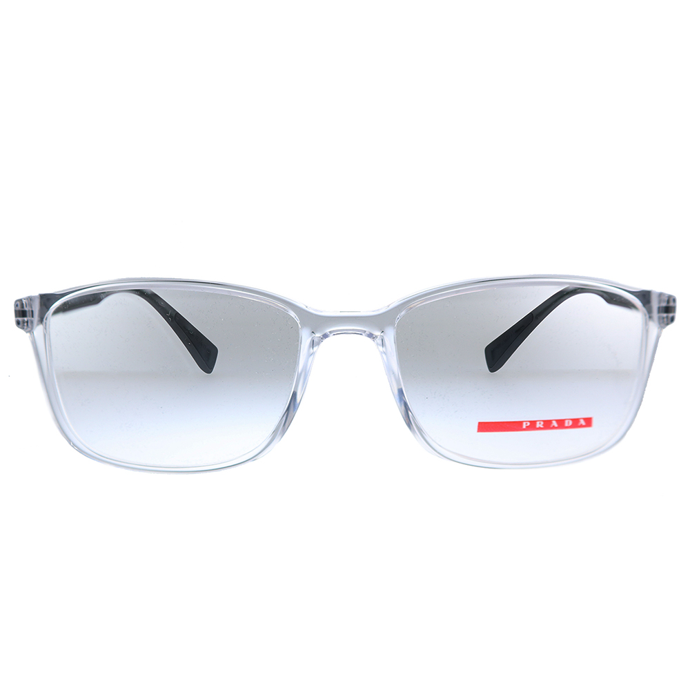 Prada Linea Rossa Lifestyle PS 04IV Plastic Unisex Rectangle Eyeglasses Transparent 55mm Adult - image 2 of 3
