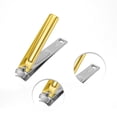 thumbnail image 3 of Unique Bargains Durable Vertical Pattern Nail Clippers 1 Pc Gold Tone, 3 of 6