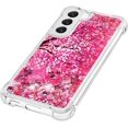 thumbnail image 6 of Compatible with Samsung Galaxy S23 Plus Case Liquid Glitter Cute Stylish Slim Silicone Quicksand Sparkle Shockproof Protective for Women Girls Case for Galaxy S23 Plus Cherry Blossoms YB, 6 of 12