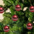 thumbnail image 4 of SLYNSHome 6Pcs Christmas Balls Ornaments Shatterproof Christmas Tree Hanging Ball Decorations for Xmas Tree Wedding Holiday Party Home Decor - Red, 4 of 7