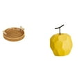 thumbnail image 1 of Escultura De Cesta De Frutas, Cuenco Decorativo Para Aperitivos, Plato Geométrico Para Pan, Adorno Coleccionable De Porcelana Para Escritorio, Festival, Decoración De Oficina, 1 of 8