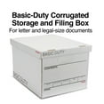 thumbnail image 2 of Staples 65% Recycled Corrugated File Box Lift Off Lid Letter/Legal Size White/Black 10/Pack, 2 of 9