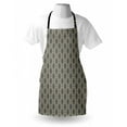 thumbnail image 3 of Geometric Apron Oval Shapes with Curved Lines Ornamental Composition of Abstract Shapes, Unisex Kitchen Bib Apron with Adjustable Neck for Cooking Baking Gardening, Beige and Taupe, by Ambesonne, 3 of 3