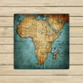 thumbnail image 1 of Toalla de Mano ABPHQTO Mapa Vintage Africa Nuremberg Alemania 33x33 cm, 1 of 1