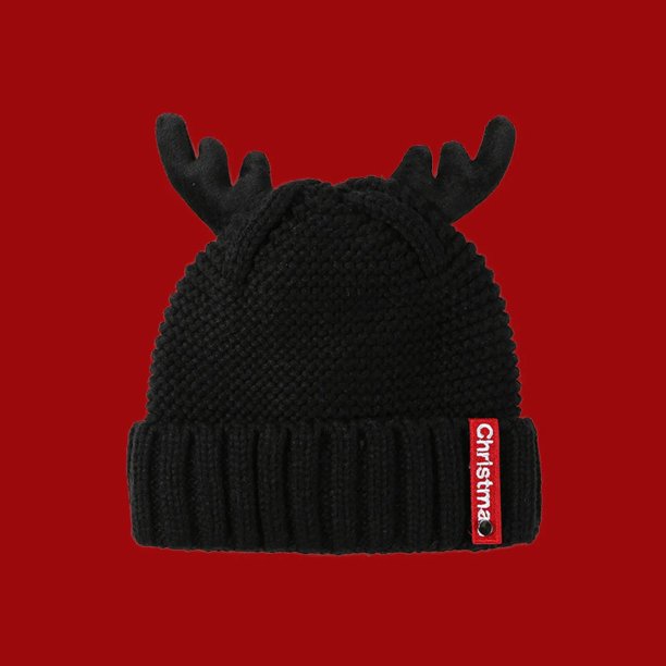 Sombrero cálido de Papá Noel para mujer, gorro de cubo hecho a mano con patrón de Navidad, gorros de punto INS y2k, decoración de ciervo, otoño e invierno, 2023