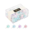 thumbnail image 1 of 80pcs Candy Colors Push Pin Colorful Push Pin Creative Drawing Pin Photo Wall Pin DIY Tool for School Home Office Mixed Color, 1 of 1