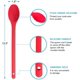 thumbnail image 2 of Juego de cucharas de cocina de silicona antiadherentes de 2 piezas, sin Bpa, grado FDA, juego de cucharas de cocina resistentes al calor para preparar, preparar y mezclar, rojo Rojo Verde, 2 of 5