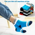 thumbnail image 3 of Boys Cotton Socks, 10 Pack Kids Athletic Socks Soft and Breathable for children 3-16 Years, 3 of 7