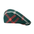 thumbnail image 3 of WITHMOONS Cotton Plaid Newsboy Flat Cap Ivy Cabbie Gatsby Hat YZ30099 (Green), 3 of 5