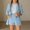 F-296Sky Blue, variant on ZHOGXU Toddler Kids Girls Formal Outfit 2 Piece Long Sleeve Lapel Solid Color Button Down Coat Top And Shorts Fashion Comfortable Sets For Casual Daily Wear,Brick Red,3-4 Years