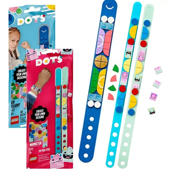 LEGO Dots 2 Bracelet Multi-Pack: Go Team! & Monster 41911 41923