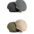 thumbnail image 3 of Gash Hao Mens Newsboy Flat Cap 100% Cotton Gatsby Ivy Golf Cabbie Hat, 3 of 10