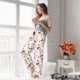 thumbnail image 5 of Fotbe Milk Tea Pantalones de Pijama para Mujer, Pantalones de Dormir, Pantalones Pj con Cordón y Bolsillos-Small, 5 of 6