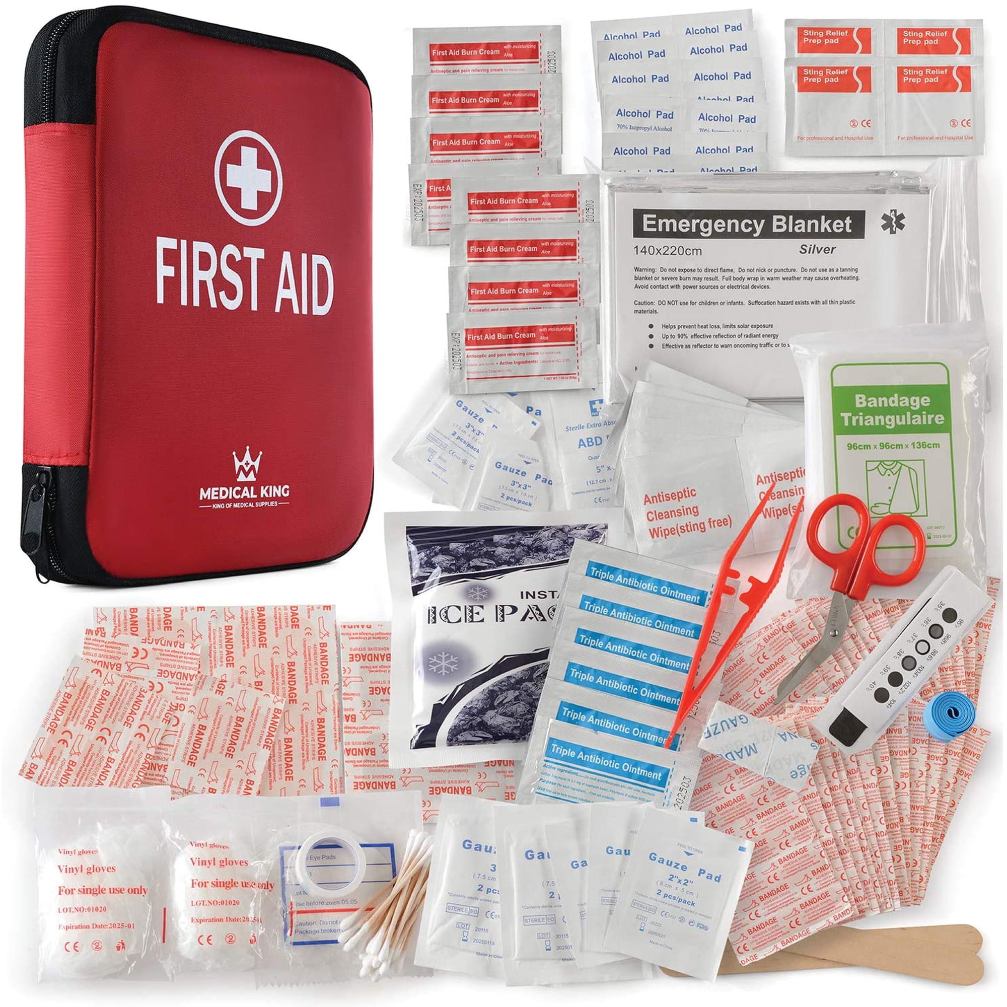 First Aid Kit Grate For Travel Hiking Camping Home Car Office All-Purpose First aid Supplies
