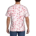 thumbnail image 3 of Bixox Men's Cute Hand Drawn Hearts Printed Short Sleeve Skinny Athletic T-Shirt, 3 of 6