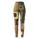 thumbnail image 3 of Gibobby Leggings Vinipiel Mujer Pantalones bota con estampado informal primavera y otoño para mujer（Caqui， M), 3 of 5