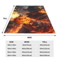thumbnail image 3 of Honeii Western Fire Cowboy Print Fleece Blanket - Throw Blanket for Bed, Sofa, Couch, Camping, and Travel , Microplush Ultra Soft Warm Blanket-60"x50", 3 of 7