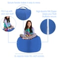 thumbnail image 3 of Posh Creations Bean Bag Stuffable Cover - Toy Organizer, Soft Cover, Kids, 3 ft, Royal Blue, 3 of 3